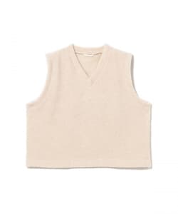 tone / RECYCLE WOOL BOA VEST
