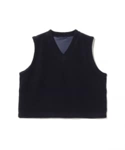 tone / RECYCLE WOOL BOA VEST