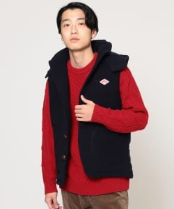 ▲DANTON × BEAMS / 別注 ウールモッサ ダウンベスト