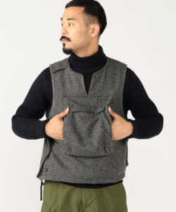 ▲ENGINEERED GARMENTS / Cover Vest Poly Wool HB