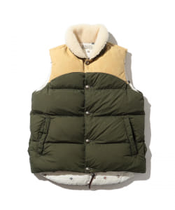 ▲REMI RELIEF × BEAMS PLUS / 別注 ナイロン ダウンベスト EC