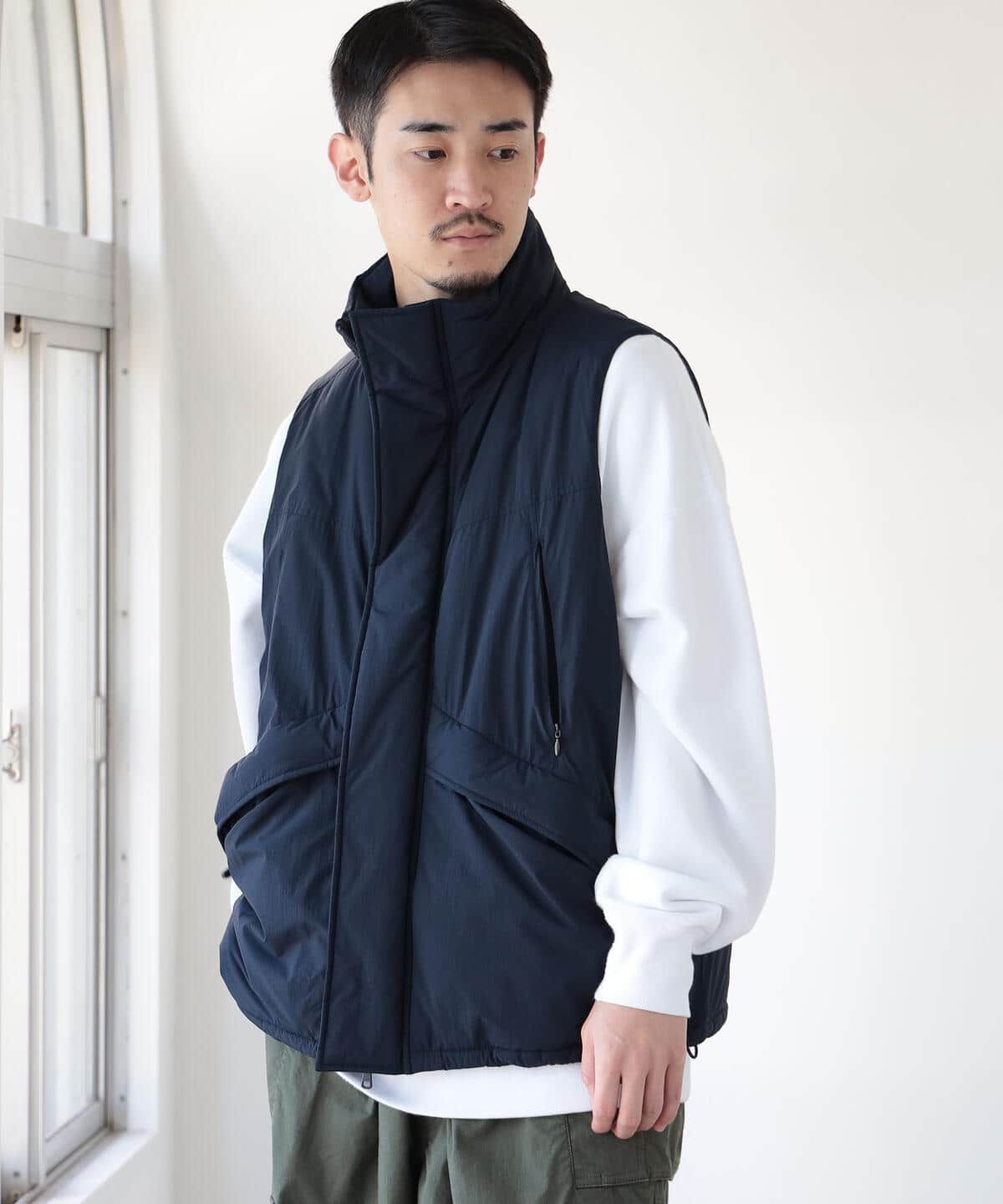 WILD THINGS MONSTER VEST NAVY68cm - ダウンベスト