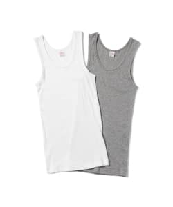 ▲Healthknit / 2パック リブ タンクトップ