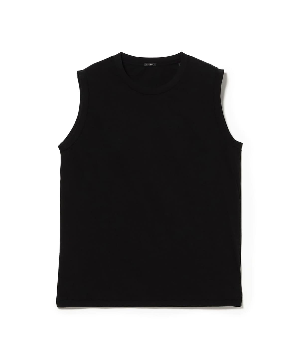 COMOLI �R���� / THIN �R�b�g�� �m�[�X���[�u T�V���c�E�J�b�g�\�[ MEN BLACK 3