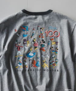 ▲Champion × BEAMS / Disney 100th Collection リンガーTシャツ