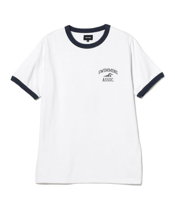 BEAMS [BEAMS] BEAMS / Printed Ringer T-shirt (T-shirt/cut and sew