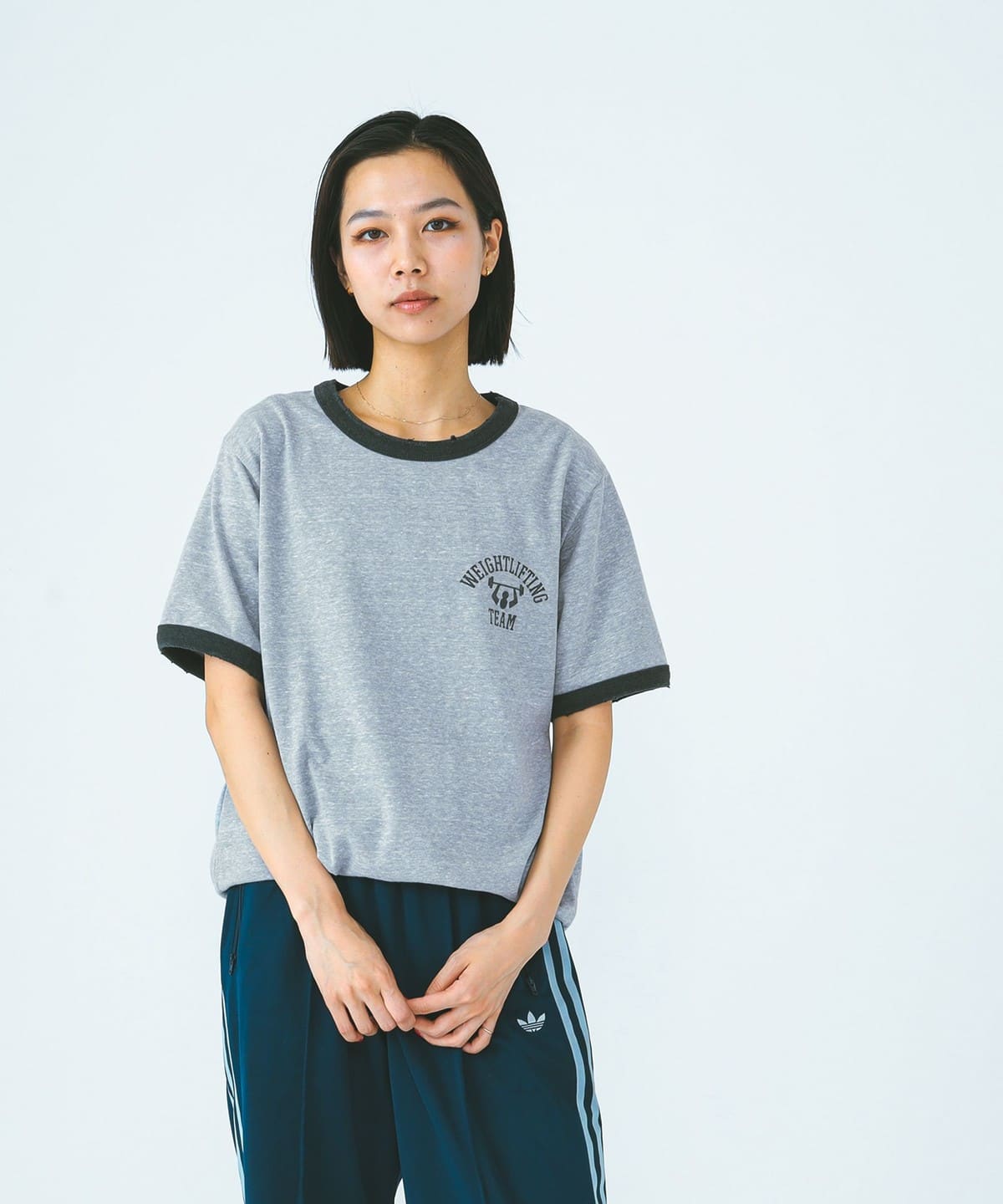 BEAMS [BEAMS] BEAMS / Printed Ringer T-shirt (T-shirt/cut and sew