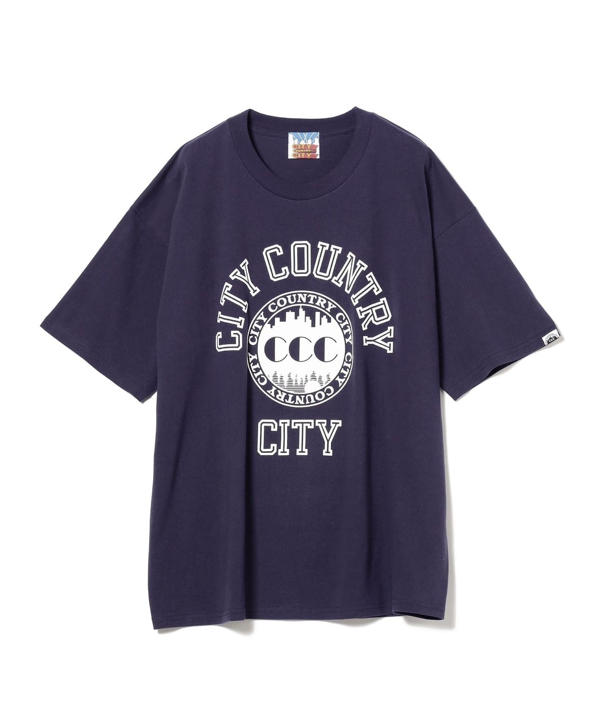 BEAMS（ビームス）CITY COUNTRY CITY / Cotton T-shirt College Logo