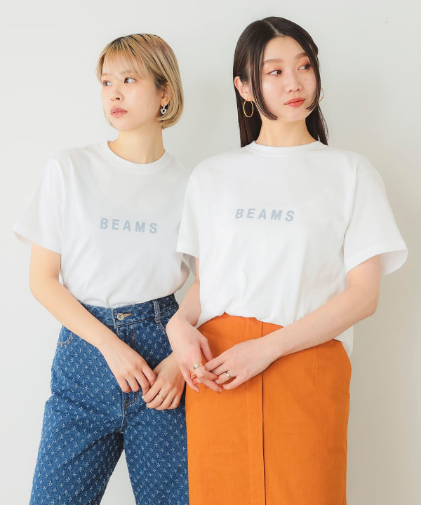 beams コレクション ロゴ シャツ