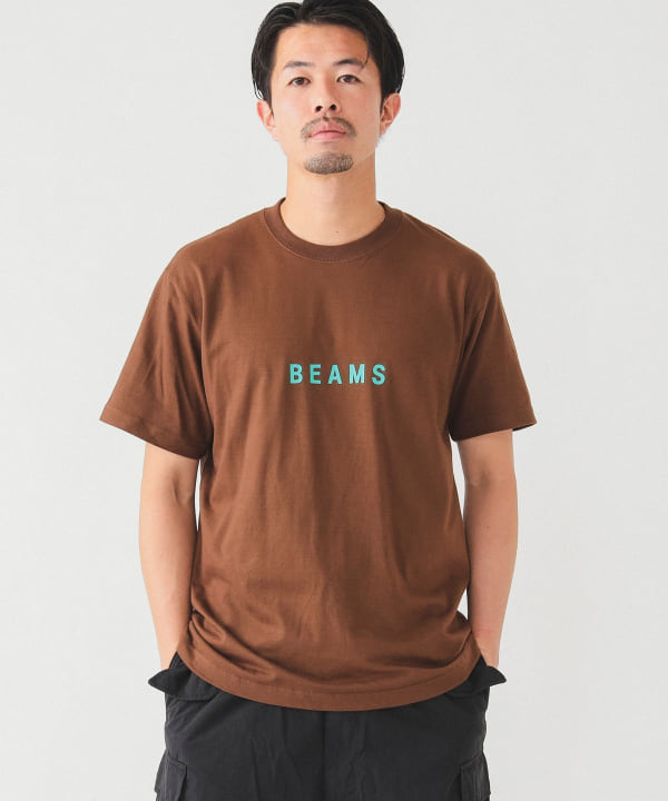 beams ロゴtシャツ 販売 長袖