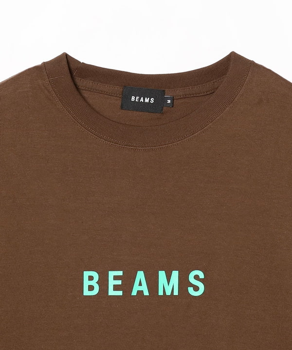 beams ロゴtシャツ 販売 長袖