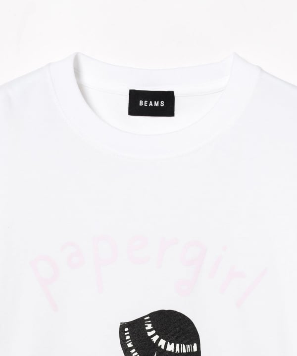 BEAMS papergirl × BEAMS / T-SHIRT（T恤・剪裁上衣印刷T恤）網購｜BEAMS