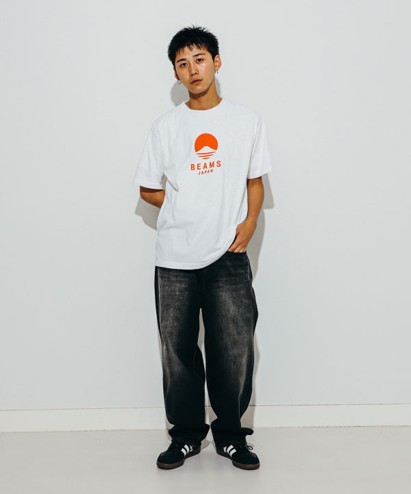 BEAMS JAPAN BEAMS JAPAN Logo Print T-shirt (T-shirts, Cut and Sewn T-shirts)  for sale | BEAMS