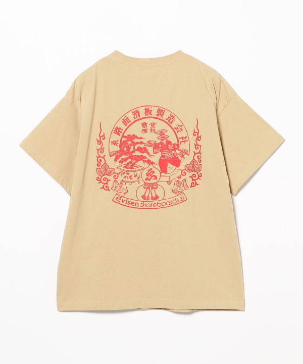 BEAMS JAPAN (BEAMS JAPAN) EVISEN SKATEBOARDS / EMBLEM TEE (T
