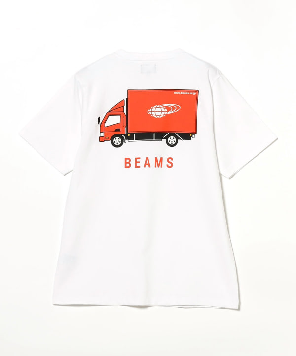 BEAMS(ビームス)BEAMSトラック Tシャツ(Tシャツ・カットソー BEAMS(ビームス)BEAMSトラック Tシャツ(Tシャツ・カットソー