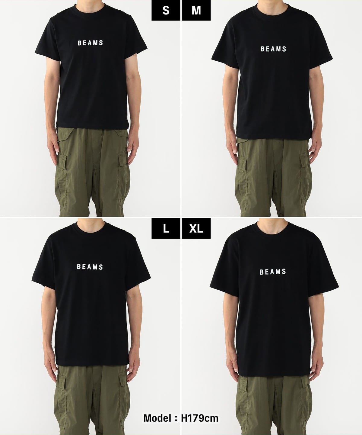 【ラスト1点のみ✨】KVIBABA Tシャツ ブラック Mサイズ BEAMS（ビームス）BEAMS ロゴ Tシャツ ①（Tシャツ・カットソー T