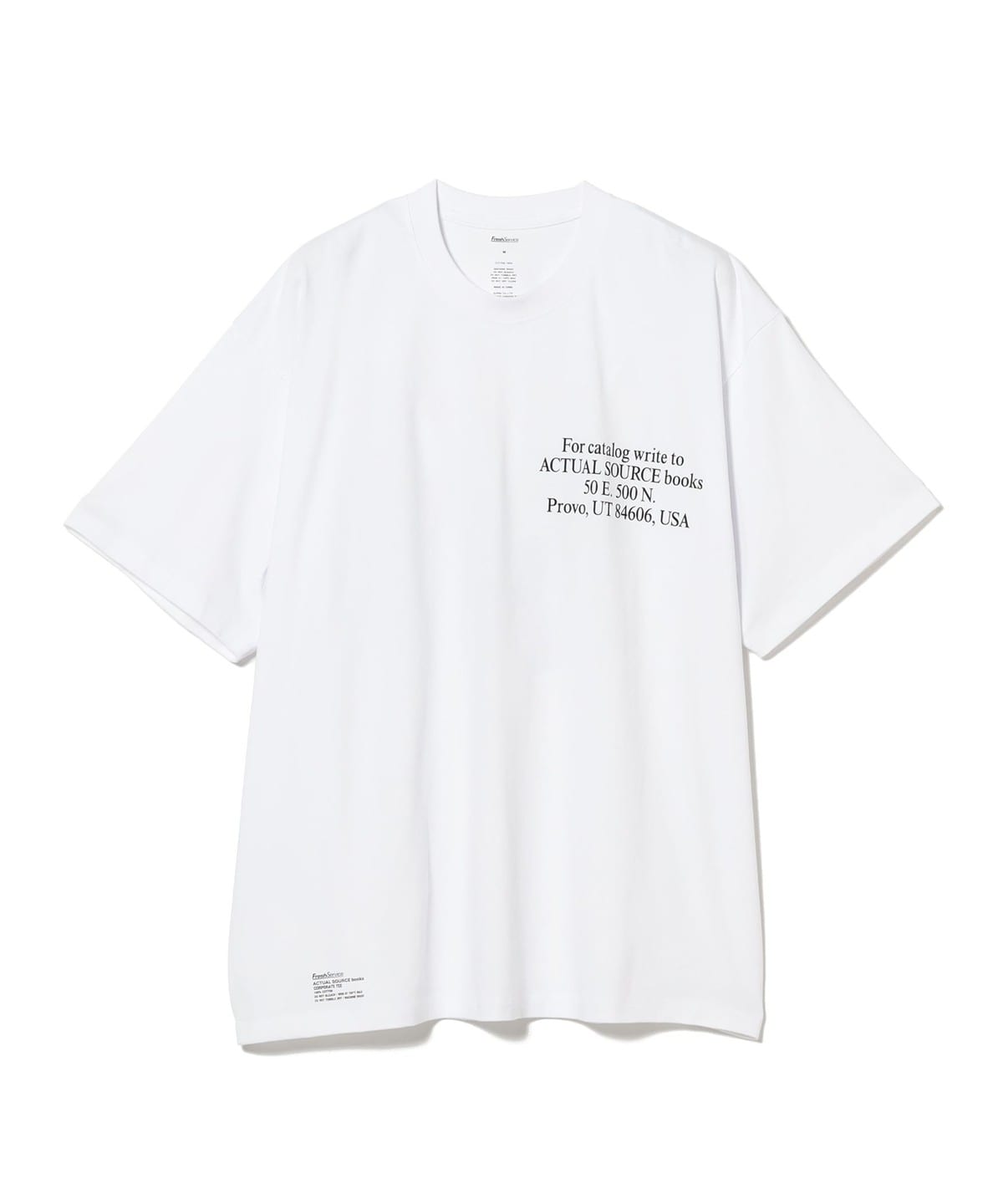 Actual Source × FreshService フレッシュサービス / CORPORATE S/S TEE "PLAYFUL" Tシャツ・カットソー MEN WHITE S Actual Source × FreshService フレッシュサービス / CORPORATE S/S TEE "PLAYFUL" Tシャツ・カットソー MEN WHITE S