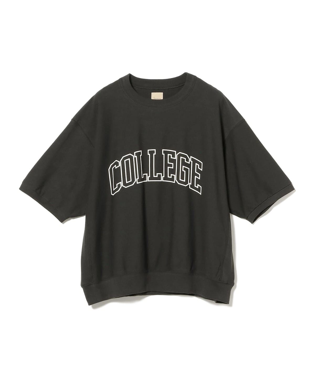 Sanca サンカ / REV. W COLLEGE T Tシャツ・カットソー MEN BLACK 1 Sanca サンカ / REV. W COLLEGE T Tシャツ・カットソー MEN BLACK 1