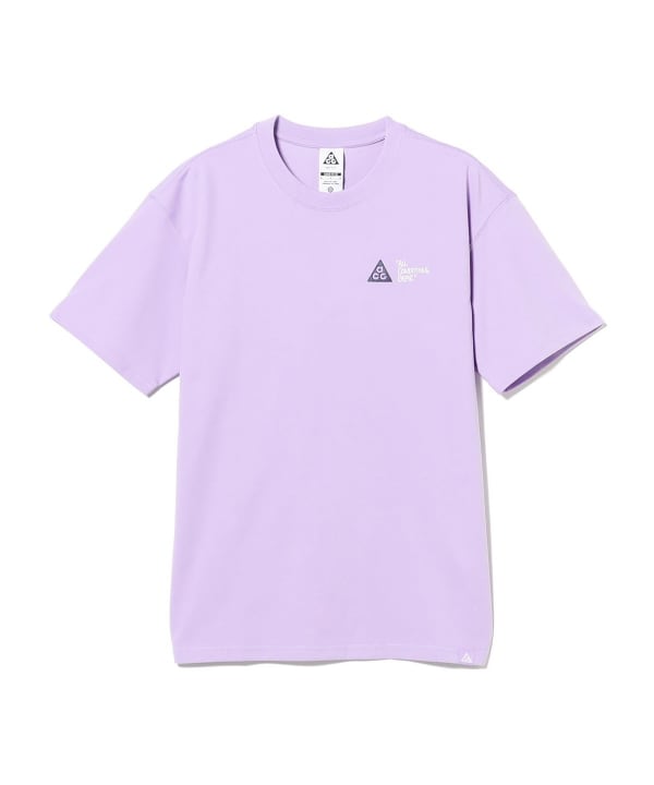 韓国 [NIKE] ACG ドライフィット 半袖 Tシャツ (パープル) BEAMS（ビームス）NIKE / ACG DF OC GUIDE S/S TEE（Tシャツ