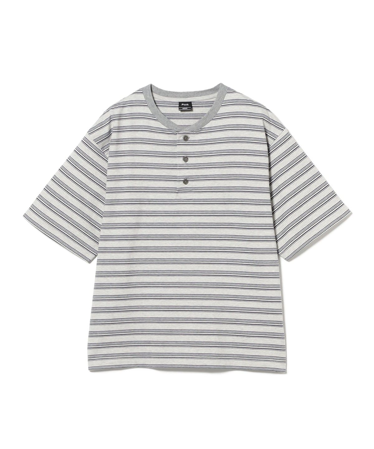 PWA プア / STRIPED HENRYNECK S/S TEE Tシャツ・カットソー MEN CLOUD S PWA プア / STRIPED HENRYNECK S/S TEE Tシャツ・カットソー MEN CLOUD S