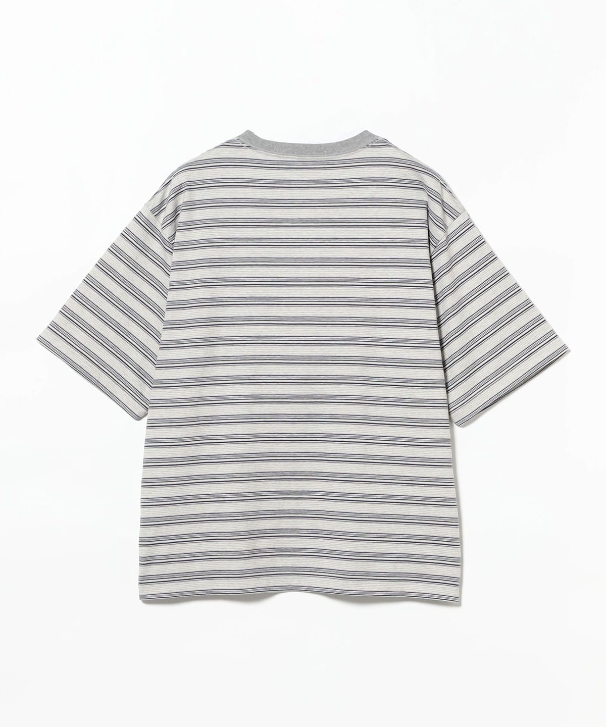 BEAMS（ビームス）PWA / STRIPED HENRYNECK S/S TEE（Tシャツ 