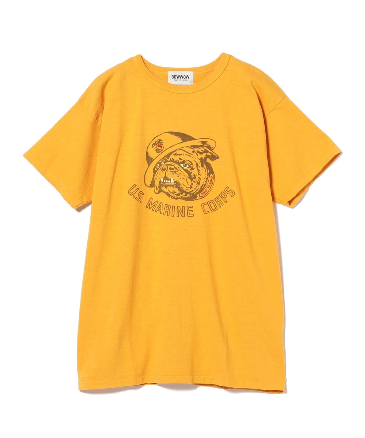 BOW WOW バウ ワウ / USMC BULLDOG 8812 TEE Tシャツ・カットソー MEN 88/12 YELLOW L BOW WOW バウ ワウ / USMC BULLDOG 8812 TEE Tシャツ・カットソー MEN 88/12 YELLOW L