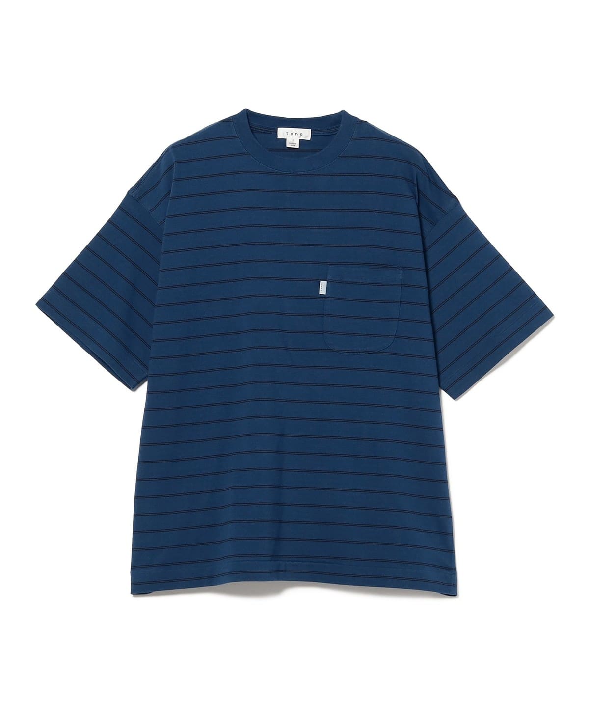 tone トーン / DOUBLE STITGH SS T SHIRT Tシャツ・カットソー MEN NAVY 3 tone トーン / DOUBLE STITGH SS T SHIRT Tシャツ・カットソー MEN NAVY 3