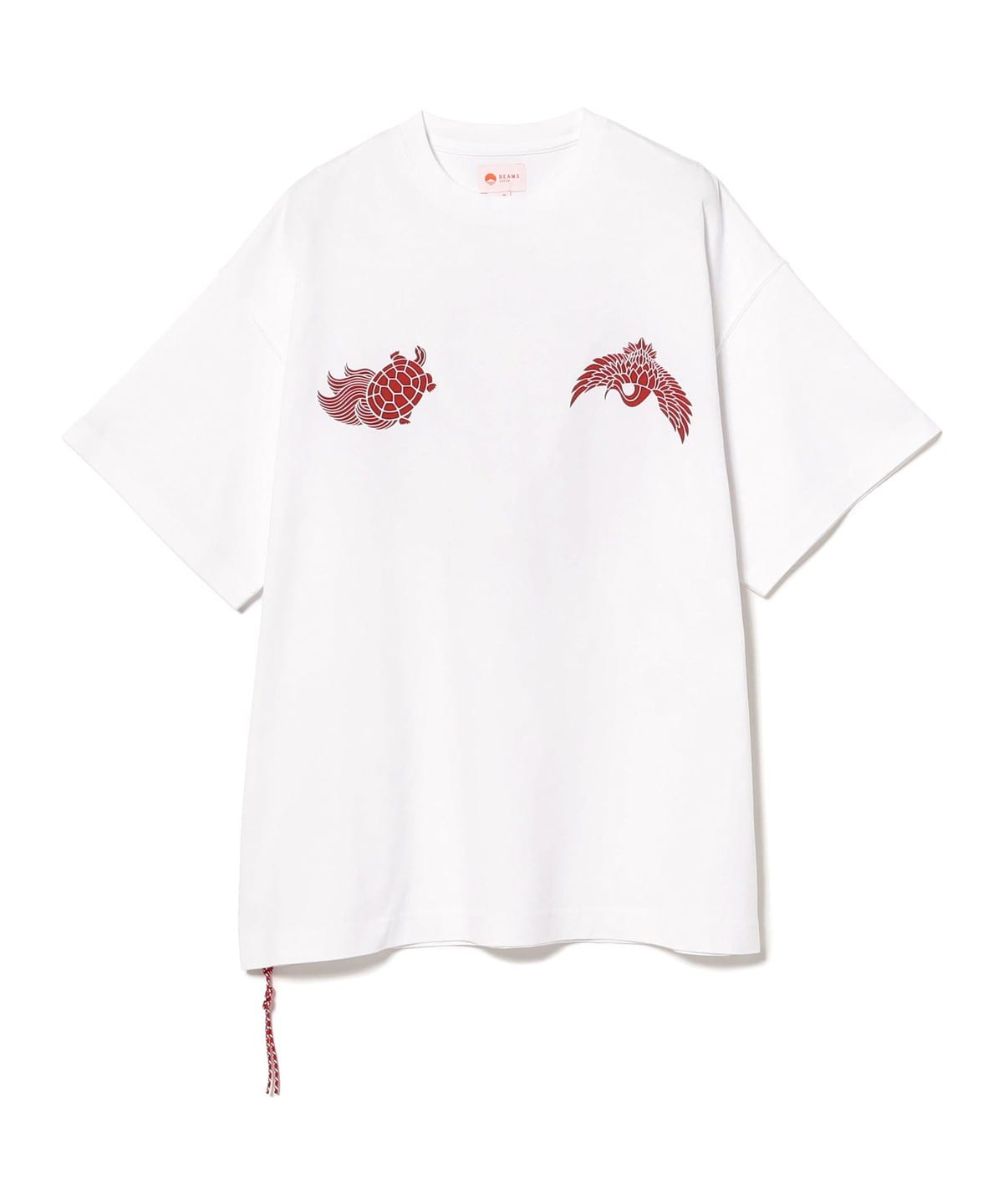 ""鶴亀" プリント Tシャツ Tシャツ・カットソー MEN WHITE S" ""鶴亀" プリント Tシャツ Tシャツ・カットソー MEN WHITE S"