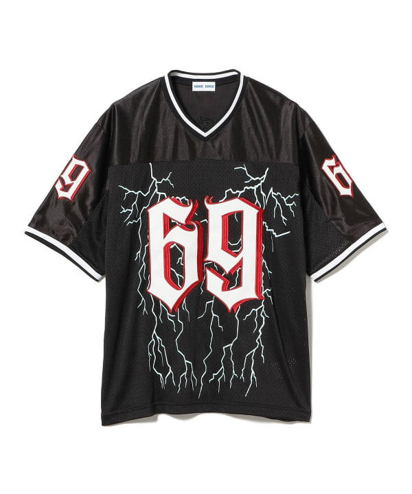 シャツ woke edge thunder football shirt BEAMS（ビームス）WOKE EDGE / Thunder Football Shirt（Tシャツ