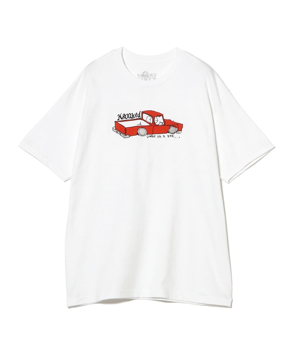 KROOKED クルキッド / DOUBLE OK Tシャツ・カットソー MEN WHITE/MULTI COLOR Pri L KROOKED クルキッド / DOUBLE OK Tシャツ・カットソー MEN WHITE/MULTI COLOR Pri L