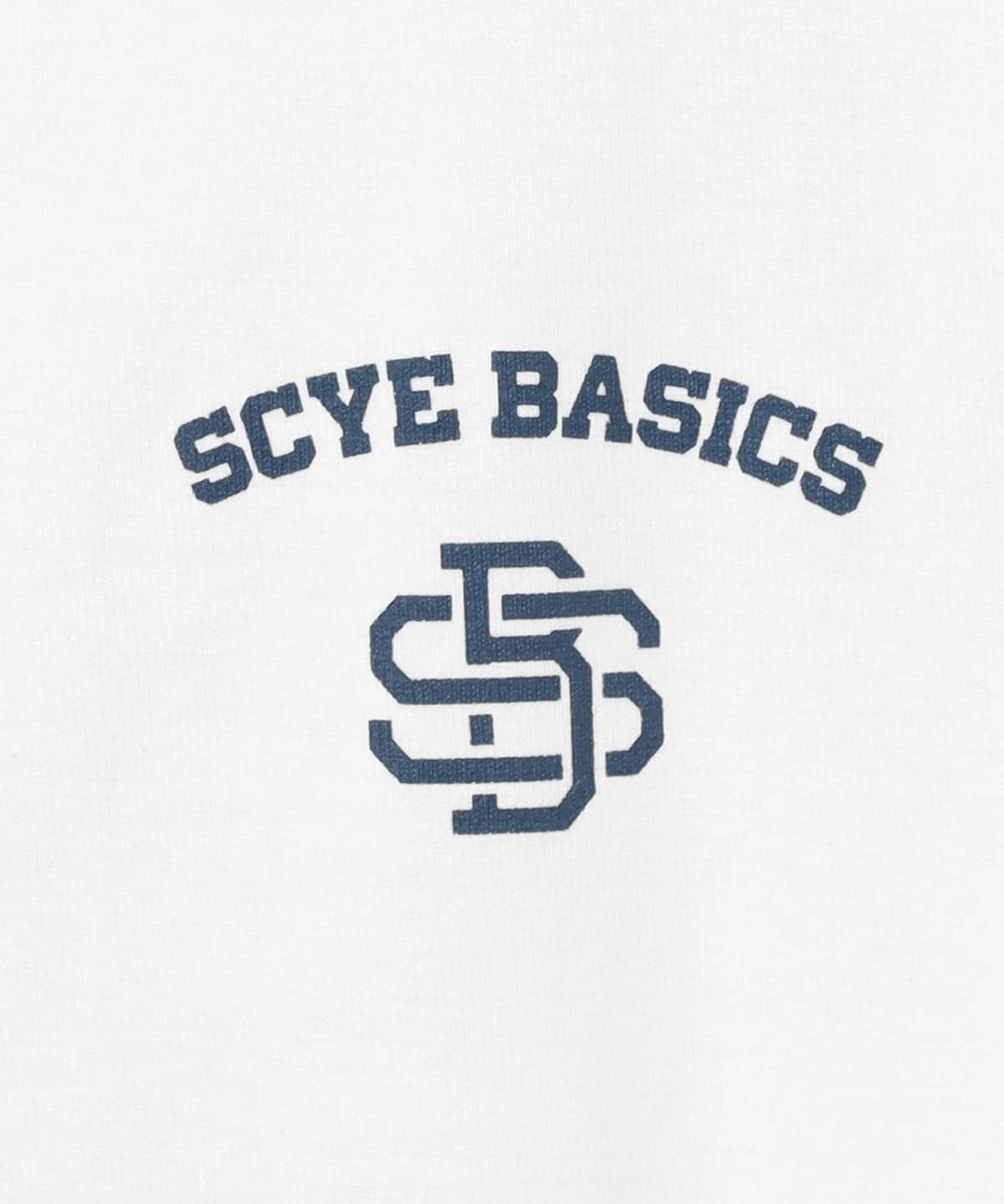 BEAMS JAPAN × Scye Tシャツ ネイビー サイズ40 BEAMS（ビームス）Scye / Logo T-Shirt（Tシャツ・カットソー Tシャツ