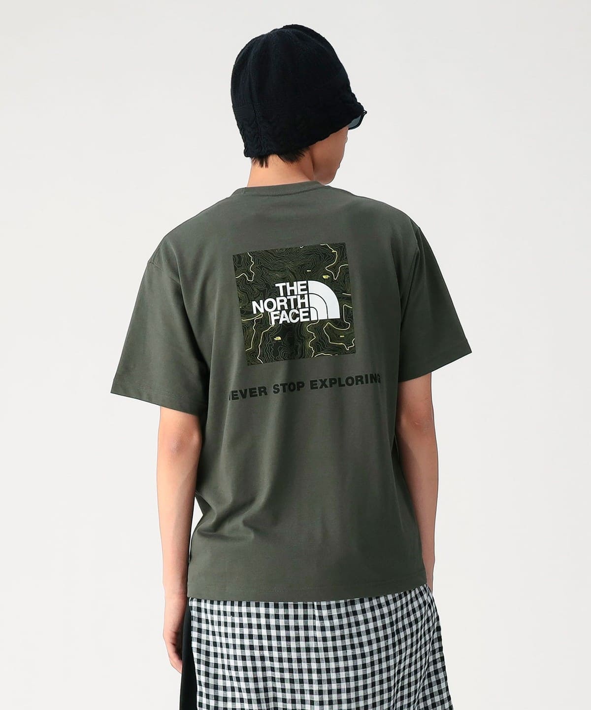 THE NORTH FACE �U�E�m�[�X�E�t�F�C�X / S/S Back Square Traverse Logo Tee T�V���c�E�J�b�g�\�[ MEN ƭ�İ�� M