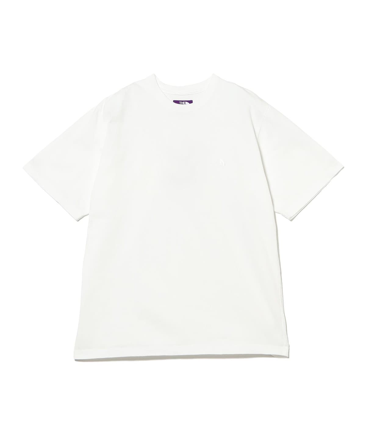 �y�ʒ��zTHE NORTH FACE PURPLE LABEL �U�E�m�[�X�E�t�F�C�X �p�[�v�����[�x�� / ���S �V���[�g�X���[�u T�V���c 26SS T�V���c�E�J�b�g�\�[ MEN WHITE S
