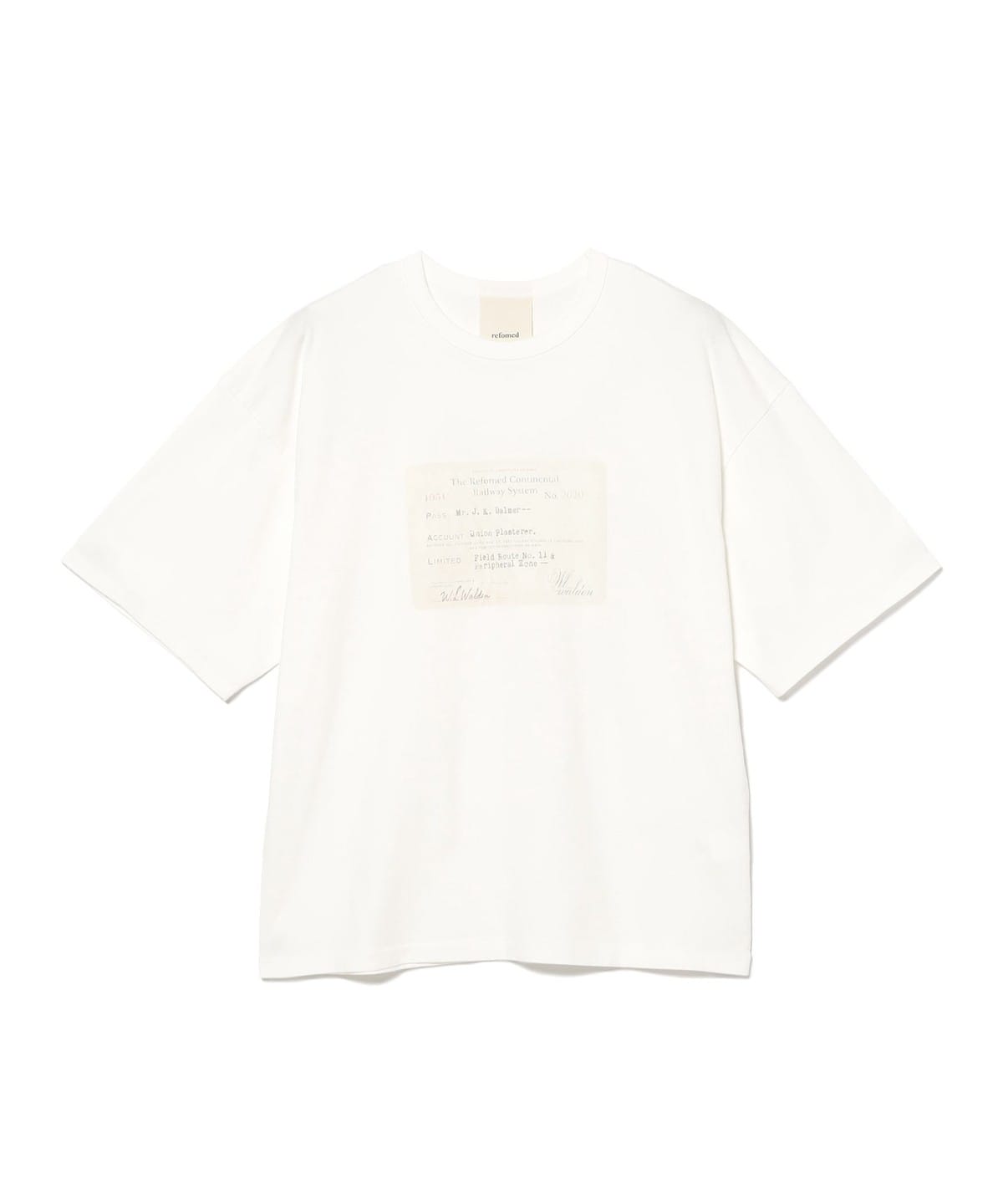 BEAMS（ビームス）refomed / RAILWAY TICKET TEE（Tシャツ・カットソー