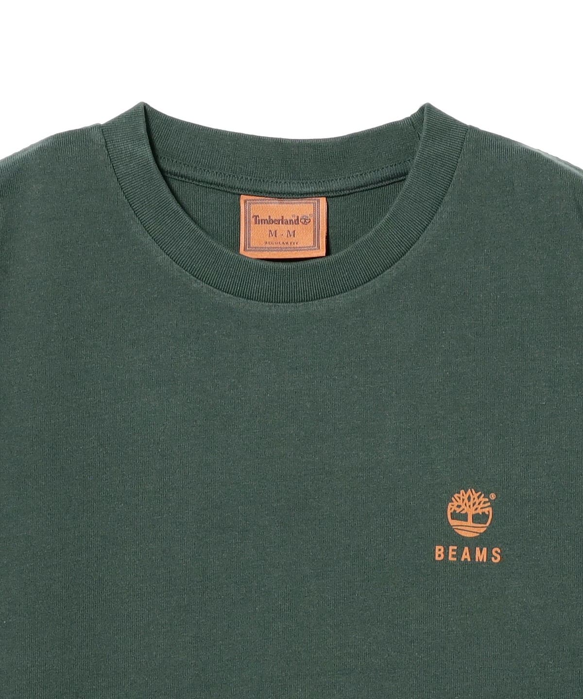 Timberland beams Tシャツ M ダークグリーン Timberland X Beams Cotton t-shirt | GREEN GABLES | SEVENSTORE
