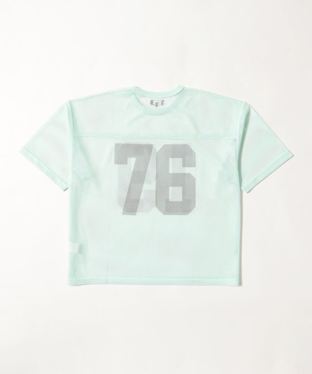 BEAMS（ビームス）メッシュ プリント Tシャツ【ワイドショートフィット