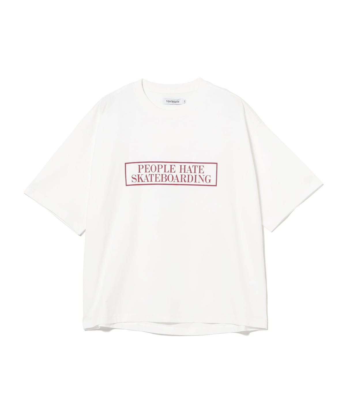 TIGHTBOOTH / PEOPLE HATE SKATE S/S T-SHIRT T�V���c�E�J�b�g�\�[ MEN WHITE M