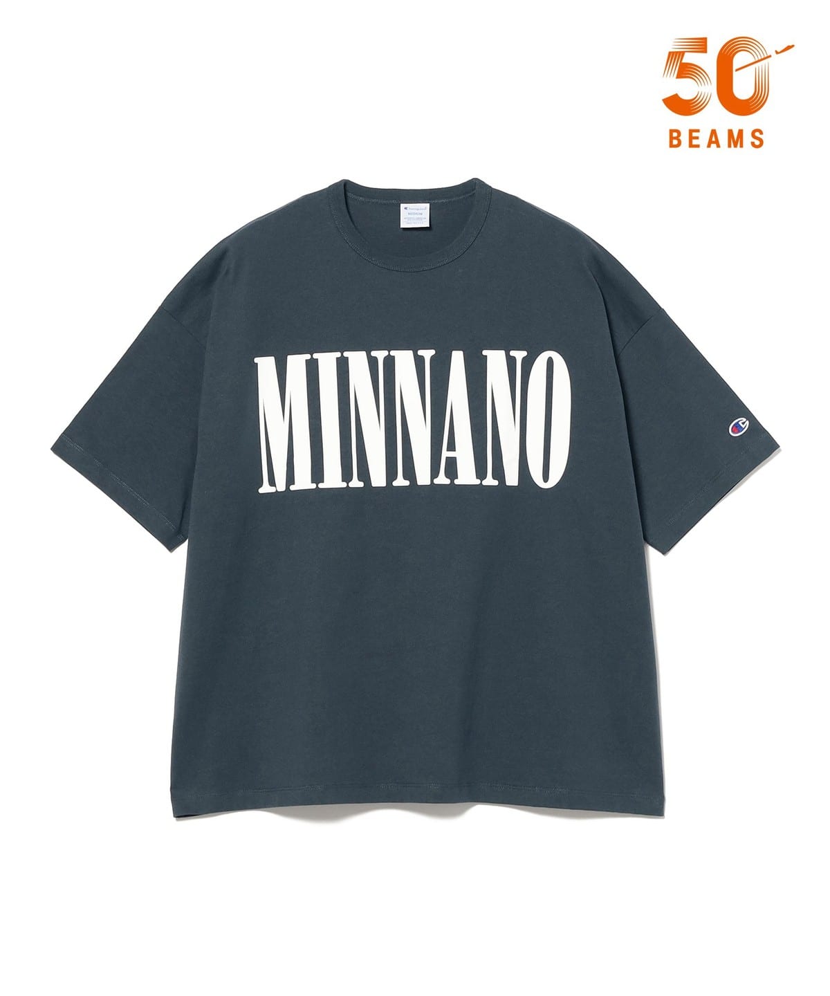 BEAMS（ビームス）【別注】Champion by MIN-NANO / ロゴ Tシャツ（T