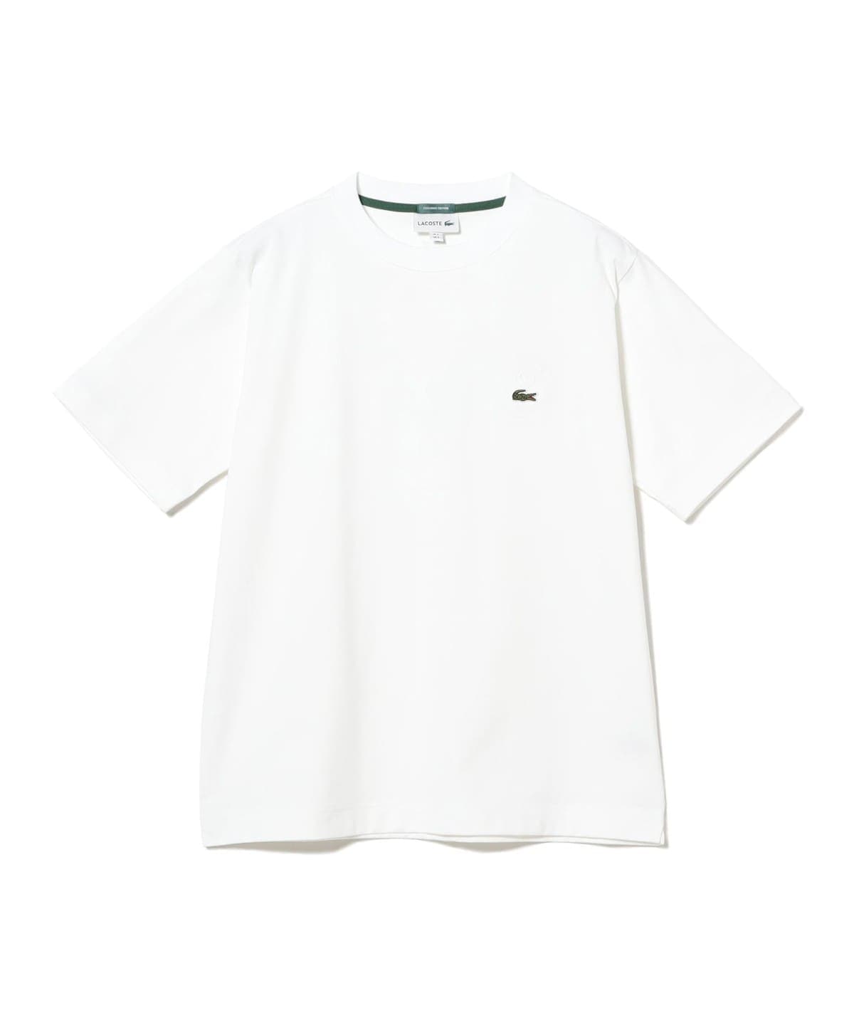 別注　ビームスコラボ　LACOSTE ホワイト Tシャツ　XL BEAMS（ビームス）【別注】LACOSTE / バッジ Tシャツ（Tシャツ