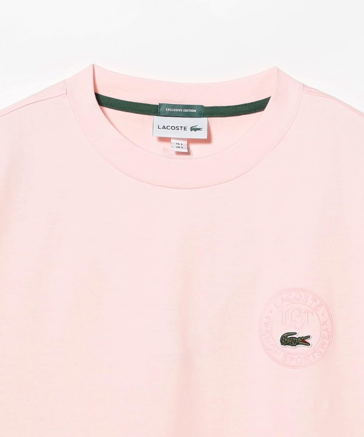 BEAMS（ビームス）【タイムセール】【別注】LACOSTE / バッジ Tシャツ