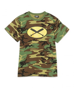 High Scream Center / Camo Print T-shirt