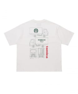 【ショップ限定商品】STARBUCKS STAND by BEAMS × トミカ / Print T-shirt①