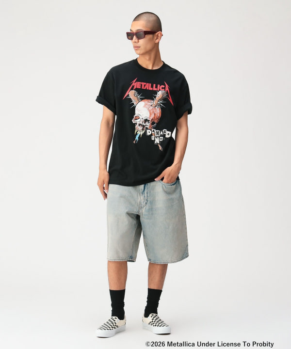 METALLICA / PRINT T-shirt ② Model：179cm Size：L