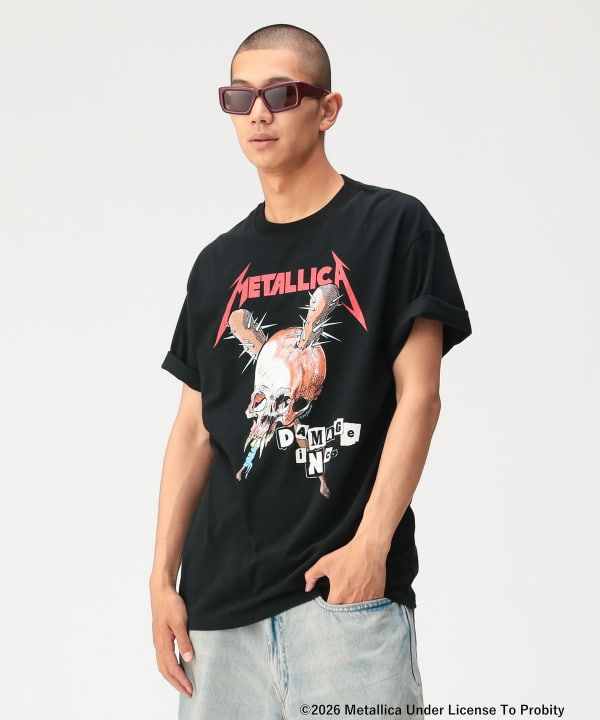 METALLICA / PRINT T-shirt ② Model：179cm Size：L