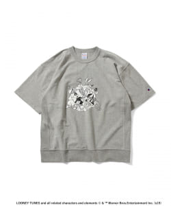 ▲Champion × BEAMS / 別注 LOONEY TUNES プリント ショートスリーブTシャツ