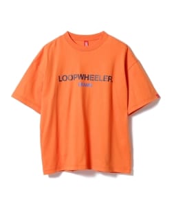 LOOPWHEELER × BEAMS JAPAN / 別注 ルーズフィット ロゴ Tシャツ