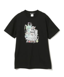 ▲BLACK SMOKER RECORDS × KOSUKE KAWAMURA / フロントコラージュ Tシャツ
