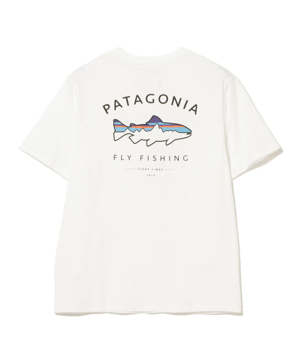 Beams T ビームスt Patagonia メンズ フレームド フィッツロイ トラウト オーガニック Tシャツ Tシャツ カットソー Tシャツ 通販 Beams