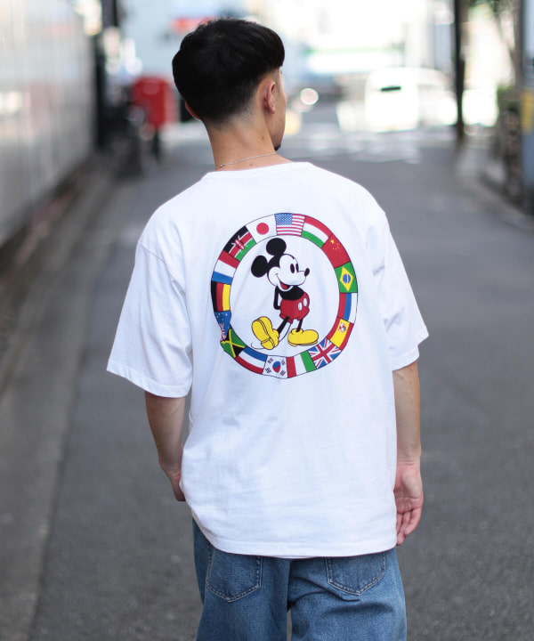 BEAMS（ビームス）【アウトレット】Champion × BEAMS / 別注 Mickey Design Tee（Tシャツ・カットソー T