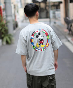 ▲Champion × BEAMS / 別注 Mickey  Design Tee